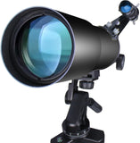 Telescopen voor volwassenen astronomie, 80 mm diafragma 600 mm refractortelescoop voor beginners, compacte en draagbare reistelescoop met rugzak