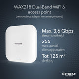 NETGEAR WiFi 6 AX3600 PoE+ Access Point (WAX218)