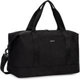 ECOHUB Easyjet Handbagage Tas 45x36x20, 30L Opvouwbare Reistas, Onder Stoel Flight Bag, Waterdicht Weekendtas met Verwijderbare Natzak, Sporttas Cabinetas Dames Heren, Patent Aangevraagd(Zwart)