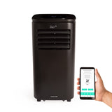 CREATE/SiLKAIR Connect Draagbare airconditioning, 9000 BTU, 2270 koelkasten, 3 functies, luchtontvochtiger tot 24 l/dag, afstandsbediening, zeer stil, wasbaar filter, WLAN