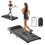 Walking Pad met Helling, 4 in 1 Loopband met APP en Afstandsbediening, Treadmill 2.5HP Loopband voor Onder Het Bureau, Kleine Loopkussen-Loopband voor Kantoor en Thuis