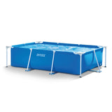 Intex Rectangular Pool with Frame., Surface-mounted pool., blue (bright blue)