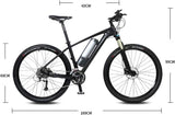 WuKai 26 inch koolstofvezel lithium batterij fiets elektrische fiets offroad power elektrisch voertuig mountainbike