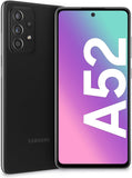 Samsung Galaxy A52 smartphone, 6,5 inch FHD + Infinity-O display, 6 GB RAM en 128 GB uitbreidbaar intern geheugen, 4500 mAh batterij en ultrasnel opladen, zwart