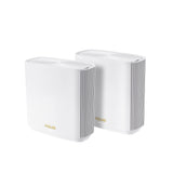 ASUS ZenWiFi Whole-Home Tri-band Mesh WiFi 6E-systeem (ET8 2PK), dekking tot 5.500 sq.ft & 6+kamers, 6600 Mbps, nieuwe 6GHz-band, AiMesh, Instant Guard