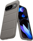 Caseology Athlex voor Google Pixel 9 / Google Pixel 9 Pro Case, [Zandsteentextuur voor antikras] Zijgreeppatronen Case Cover voor Google Pixel 9 / Pixel 9 Pro - Active Gray