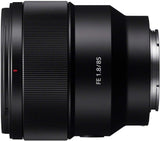 Sony SEL85F18 85mm F/1.8-22 Medium-Telephoto Fixed Prime Cameralens, Zwart