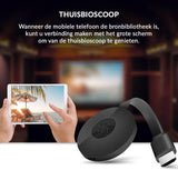 Google Chromecast Wireless Adapter - Miracast HDMI 1080p voor naadloze streaming van apparaten naar de tv met Full HD-kwaliteit - Eenvoudige installatie, bereik tot 10 m.