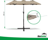 MaxxGarden Parasol Napels - Luxe