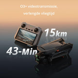 DJI Mavic 3 Pro met DJI RC (schermafstandsbediening) flagship drone met drie camera's met 4/3 CMOS Hasselblad-camera 43 minuten vliegtijd en 15 km HD-videotransmissie voor pro luchtfotografie