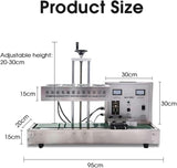 Vloeistofvulmachine, elektromagnetische inductiesluitmachine, 1800 W automatische continue sealer, flessensluitmachine met een diameter van 60-130 mm, elektrische aluminiumfolie sluitmachine, (60130 m