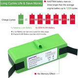 NASTIMA 14.8V 6400mAh Lithium Batterij Long Xlife 1200 Cycli voor iRobot Roomba 500 530 532 535 552 560 570 580 600 610 625 650 660 700 770 780 800 870 880 890