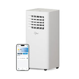 Suntec Wellness mobiele airconditioner Comfort 7.0 Eco R290 APP – Airco mobiel en stil, bediend via Smart App – Ontvochtiger voor ruimtes tot 25 m² – 7.000 BTU – 2.050 watt,wit