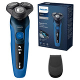 Philips Elektrisch Scheerapparaat Series 5000 - Volgt gezichtscontouren - Geavanceerd Display - Nat en droog - 50 Minuten Draadloos scheren - Precisietrimmer - Eenvoudig reinigen - S5466/18