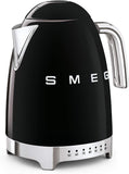 SMEG KLF04BLEU | Elektrisch waterkoker met temperatuurregeling 50’s Style | 1.7L | Kleur: zwart