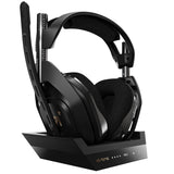 Astro Gaming A50 Draadloze Gaming Headset + Oplaadstation, 4e Generatie, Dolby Audio, Dolby Atmos, Game/Voice Balance Control, 2.4 Ghz Wireless, Voor Xbox Series X/S, Xbox One, PC & MAC, Zwart/Goud