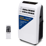 SereneLife SLACHT128.5 Draagbare airconditioning, koelunit en compacte verwarming voor thuis met ingebouwde luchtontvochtiger en ventilatormodi, incl. montageset in