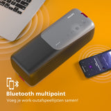 Philips Draagbare Bluetooth-luidspreker, TAS7807W/00, Water en Stof IP67-bescherming, Wireless Speaker Met Draagriem Ingebouwde Microfoon Voor gesprekken, Powerbank en Tot 24 Uur Afspeeltijd, Wit