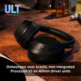 Sony ULT WEAR - Draadloze Noise Cancelling koptelefoon met ULT POWER SOUND, ultieme diepe bas, heldere gesprekskwaliteit, batterijduur tot 30 uur Alexa & Google Assistant, IOS & Android, Wit Off-White