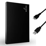 Storite 2,5 inch ultradunne draagbare externe harde schijf 500 GB HDD back-upopslag met USB 3.0 snelle gegevensoverdracht compatibel voor pc, Mac, Xbox One, venster, gaming, laptop en desktop (zwart)