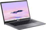 ASUS Chromebook Plus CX34 Laptop, 14 inch FHD ontspiegeld IPS display, Intel Core i3-1215U, 8 GB RAM, 128 GB UFS, Intel UHD, ChromeOS, QWERTZ toetsenbord, grijs, gratis Google Pixel Buds