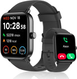 Gydom Smartwatch voor heren dames, Alexa ingebouwd, Voor Android IOS, IP68 waterdicht, zwemmen, 1.8” Vrouwen Fitness Horloge 100+ Sport Modi, SpO2, Stress, Slaap Monitor, 100 Wijzerplaten, zwart