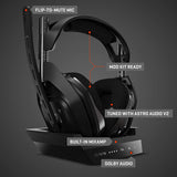 ASTRO Gaming A50 draadloze headset plus basisstation Gen 4 - PS4, PC, Mac - zwart en zilver (vernieuwd)