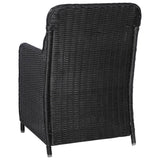 vidaXL Tuinset 11-delig Set Tuinmeubelset Loungeset Balkonset Tuin Meubelset Buitenset Terrasset Meubel Buitenmeubel Poly Rattan Zwart