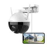 EZVIZ C8C 1080P buiten wifi-bewakingscamera met kleur nachtzicht, IP360° pan/tilt outdoor dome camera, IP65 waterdicht, AI menselijke vormdetectie, H.265, Alexa Compatible, 2,4 GHz