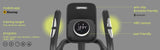 Zipro Crosstrainer Session, ellipsentrainer, tot 120 kg, crosstrainer voor thuis, hometrainer met 32 weerstandsniveaus, oefenmachines, cardio-trainingsapparaat, hartslagmeter, bluetooth, vliegwiel 6