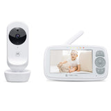 Motorola VM34 4,3-inch video babymonitor: Crystal-Clear Night Vision, twee-weg talk and room temperatuurbewaking, digitale zoom, lullabies