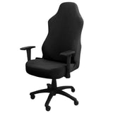 Rekbare gamestoelhoezen, ergonomische hoezen voor kantoorcomputer gamestoelen, rekbare verstelbare racestoelhoes, wasbare antislip bureaustoelbeschermer met armleuninghoes (zwart)