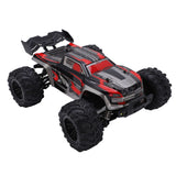 RC Drift Stunt Auto, 2.4G Simulatie 38KM/H Hoge Snelheid Afstandsbediening Drift Auto Volledige Schaal 1:16 4WD Off Road RC Auto met LED-koplampen en Head-up Wheel (rood)