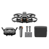 DJI Avata 2 Fly More Combo (3 batterijen), FPV-drone met 4K-camera, acrobatiek met één druk op de knop, propellerbescherming, cameradrone met Bril 3 en RC Motion 3