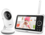 Vtech VM350 Babyfoon met camera, 5 inch video babymonitor, helder geluid, babyfoon met camera, lcd-kleurenscherm en nachtzichtfunctie, met intercomfunctie, slaapliedjes en geluiden