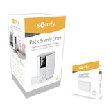 Somfy 1875249 - Somfy One+ | Full HD beveiligingscamera alarmsysteem | 90dB sirene | 130° groothoekweergave | Met 2 IntelliTAG | Off Badge | Privacysluiter