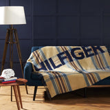 Tommy Hilfiger Plaid Trapper kleur amandelkleur maat 130x170