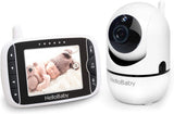 Baby Monitor with Remote Pan-Tilt-Zoom Camera and 3.2'' LCD Screen, Infrared Night Vision