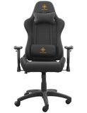 DELTACO Gaming stoel Racing - PC gamingstoel - bureaustoel (nylon, armleuning, ergonomisch, in hoogte verstelbaar, nekkussen, ergonomisch), 69 x 66 x 123-132 cm