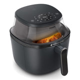 Philips Airfryer 3000-Serie 6.2L - 16-in-1 Airfryer, RapidAir Plus-technologie, Kookvenster, Tot 90% Minder vet*, HomeID App, Snel en eenvoudig schoonmaken, Zwarte behuizing/Zwarte greep (NA330/00)