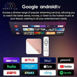 Homatics Box R 4K Plus Android 11 tv-mediaspeler (Chromecast, Google, Netflix, Disney +, Prime Video, Google Play Store, 4K UHD, HDR, WiFi 6, Bluetooth 5.0, spraakafstandsbediening, wit)