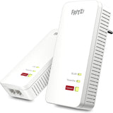 AVM FRITZ!Powerline 1240 AX WLAN Set (Gigabit-Powerline met Wi-Fi 6, WLAN-toegangspunt, ideaal voor media-streaming, HD-video's, internet-tv, 1200 MBit/s, internationale versie)