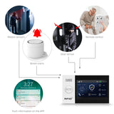 PGST Wi-Fi-alarmsysteem, met app-waarschuwing en oproepalarmen, draadloze 21-delige set: alarmhub, camera, deur-/raamsensoren, afstandsbedieningen, werken met Alexa en Google Home