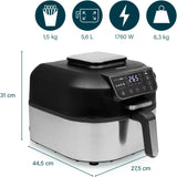 Princess Airfryer Grill, receptenboek en temperatuursensor, max. 265 °C, 4 programma's, 5,6 l, 1760 W