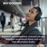 Sony WH-1000XM5 Noise Cancelling draadloze hoofdtelefoon - 30 uur batterijduur - Over-ear - Geoptimaliseerd voor Alexa en Google Assistent - met ingebouwde microfoon voor telefoongesprekken – Zilver