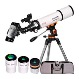 Professionele astronomische telescoop voor volwassenen, draagbaar, krachtig, 20 x 250 cm, eenvoudig te monteren en te gebruiken, ideaal voor het observeren van maan, planeten, galaxies en meer, inclusief handleiding in het Spaans (mogelijk niet besch