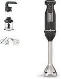 Ninja Foodi 3-in-1 Staafmixer, Handmixer & Hakmolen met Geleidelijke Start, 2 Meng- & 5 Mixsnelheden om te Hakken, Mixen, Kneden, Mengen & Meer, Vaatwasserbestendige Onderdelen, 850W, Zwart, CI100EU