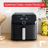 Tefal EY8558 Easy Fry Mega Air Fryer, Extra Large Capacity 7.5 L, 8 Preset Programs, Compact Size, Easy Cleaning