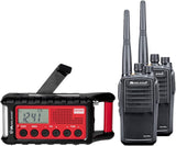 Midland Noodset PMR-Premium: G15 Pro radioapparatuur + zwengelradio incl. koffer, opladers, batterijen, 29612, met SOS-morsecode-functie, ultrasone hondenfluitje en zonnepaneel