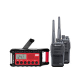 Midland Noodset PMR-Premium: G15 Pro radioapparatuur + zwengelradio incl. koffer, opladers, batterijen, 29612, met SOS-morsecode-functie, ultrasone hondenfluitje en zonnepaneel